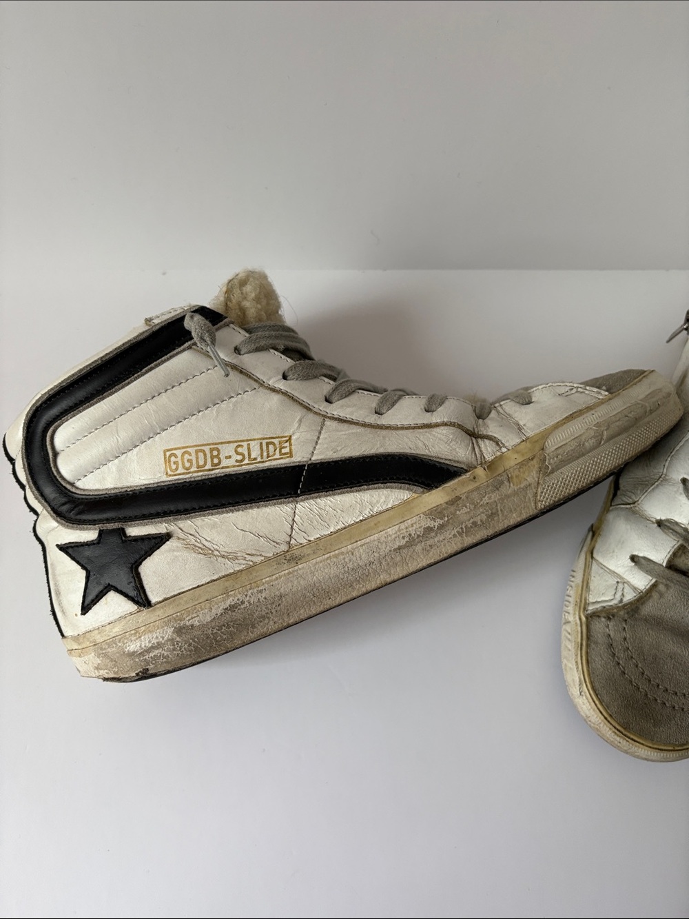Golden goose GGDB- slide shearling sneakers size 39 - Picture 4 of 10